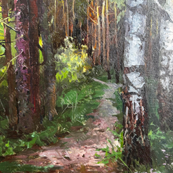 Быков В. А. (р. 1958 г.) Березки. Холст, масло. Россия, 2022 г.