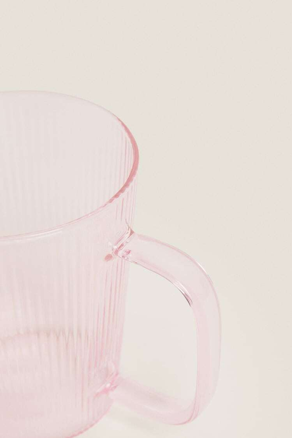 ZARA HOME КРУЖКА ИЗ БОРОСИЛИКАТНОГО СТЕКЛА, РОЗОВЫЙ