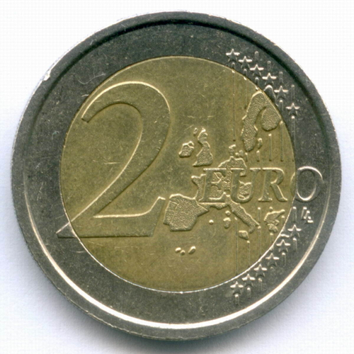 2 евро 2006 год. Италия. XX зимние Олимпийские Игры в Турине. Биметалл VF-XF
