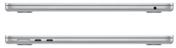Ноутбук Apple MacBook Air A2681, 13.6", IPS, Apple M2 8 core 8ГБ, 256ГБ SSD, Mac OS, MLXY3ZP/A, серебристый