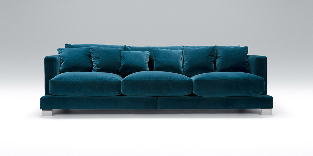 Диван Colorado 270*114*81/43 4 seater/lux/LCV  fabric customer Legs: wood/№ 7  dark brown