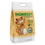 Комкующийся наполнитель HOMECAT «Эколайн» для кошачьих туалетов молоко 12 л