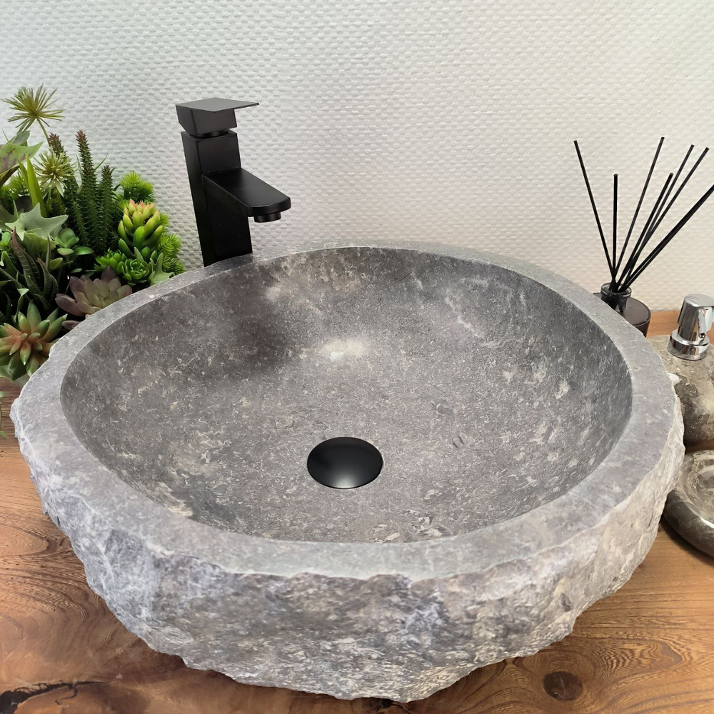 Раковина из мрамора Erozy Grey EM-62752 48*46*15 0107