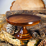 Деревянная тортница, подставка для копкейков и тортов из сибирского кедра 250мм. TR2