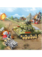 Конструктор Qman CombatZones 21014 Танк, 858 дет.