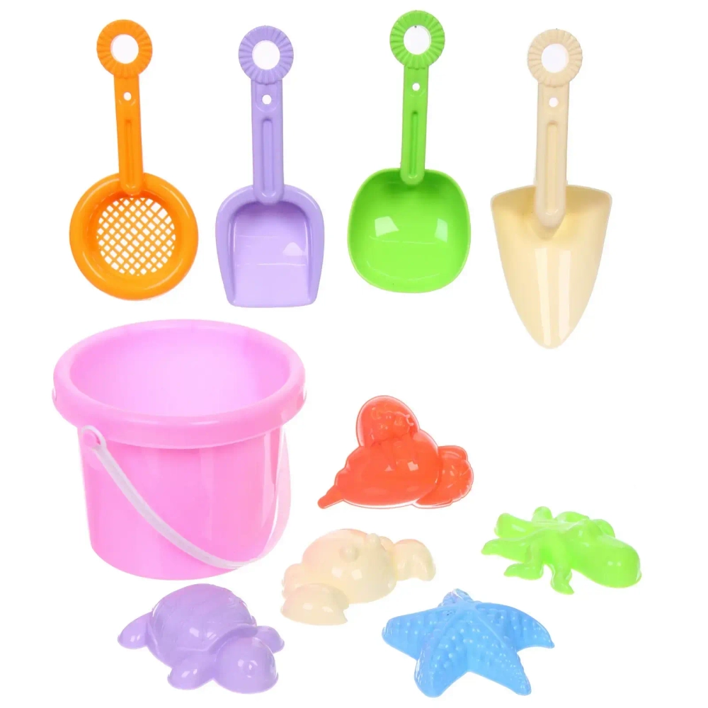 Набор для игры в песочнице «Нежность», 17*12.5 см, 10 предметов, микс