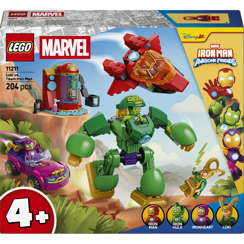 Конструктор LEGO Disney Junior Marvel 11211 Локи против команды Железного человека арт. 11211 / ЛЕГО Дисней Джуниор Марвел — фото 2