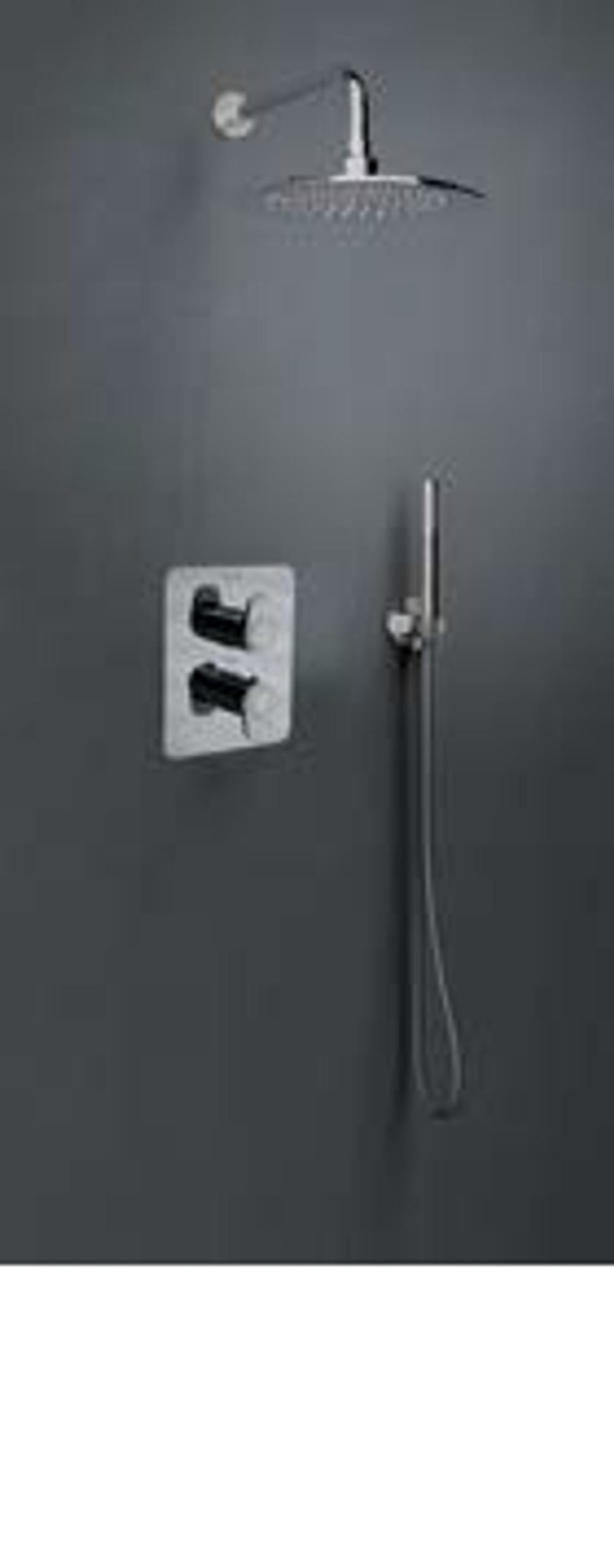 Встраиваемый термостатический смеситель для душа на 2 выхода ALEXIA 368712SNC никель