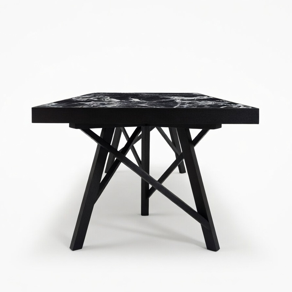Дизайнерский стол EDGE CERAMIC LARGE black