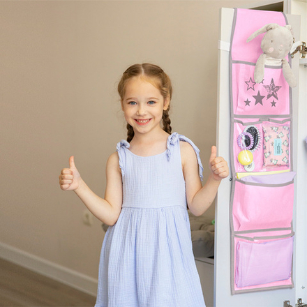 Кармашки для детского сада на резинке. Звезды