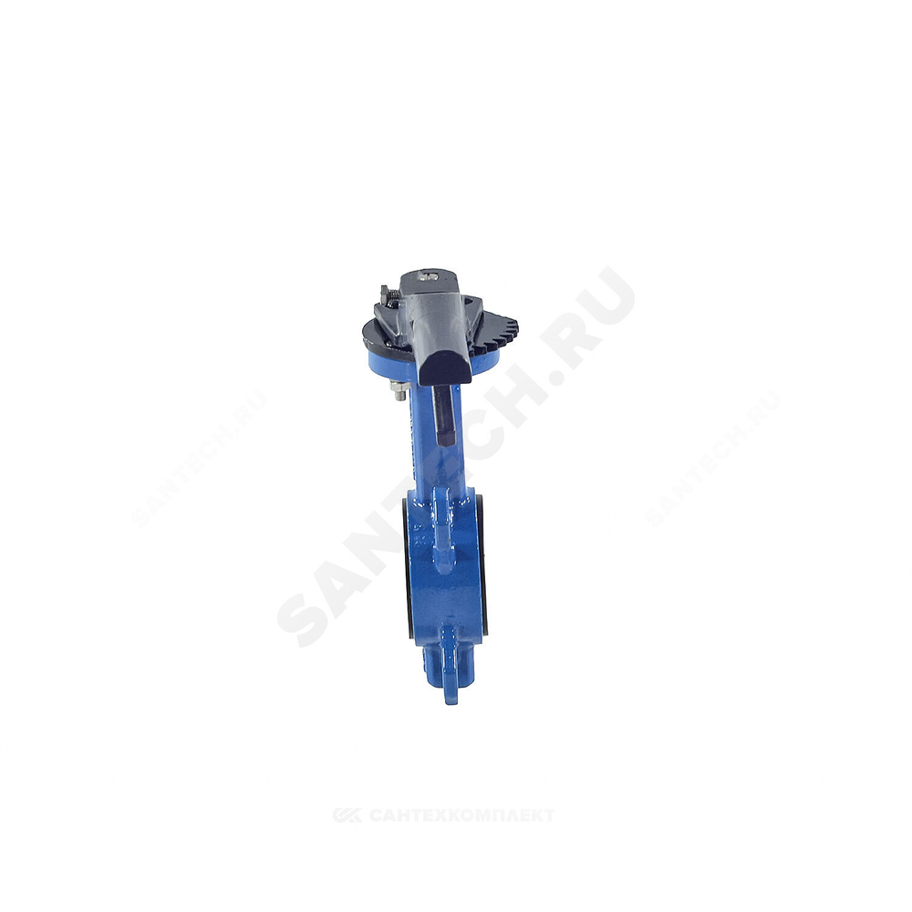 Затвор дисковый поворотный чугун VPI4449-02EP Ду 125 Ру16 межфл с рукояткой диск нерж манжета EPDM Tecofi VPI4449-02EP0125