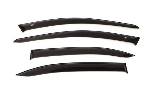 Дефлекторы боковых окон Cobra Tuning на Skoda Rapid 2013 широкие арт.SE21613