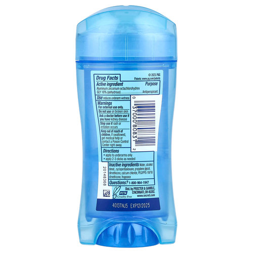 Secret, Outlast®, дезодорант-антиперспирант, прозрачный гель, без запаха, 73 г (2,6 унции)