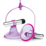 Вибропомпы для сосков Vibrating Nipple Suckers with Quick Release (Цвет: фиолетовый)