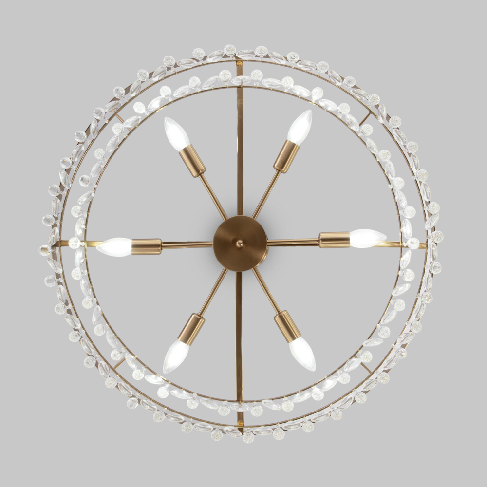 Подвесная люстра Eurosvet Sophie 60165/6 латунь