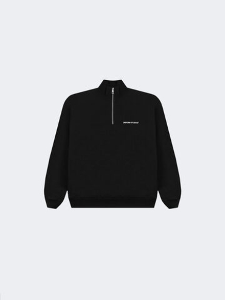 Cвитшот UNIFORM Half-zip Heavy STUDIOS, Черный