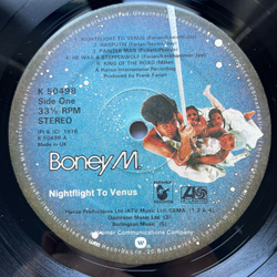 Винтажная виниловая пластинка LP Boney M. Nightflight To Venus (Англия 1978)