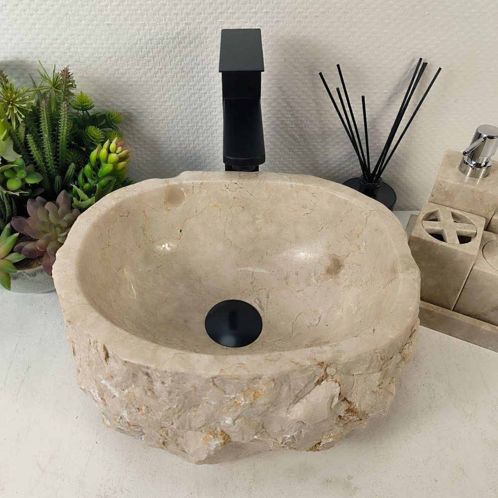 Раковина из мрамора Erozy Cream EM-65324 35*30*15 0868