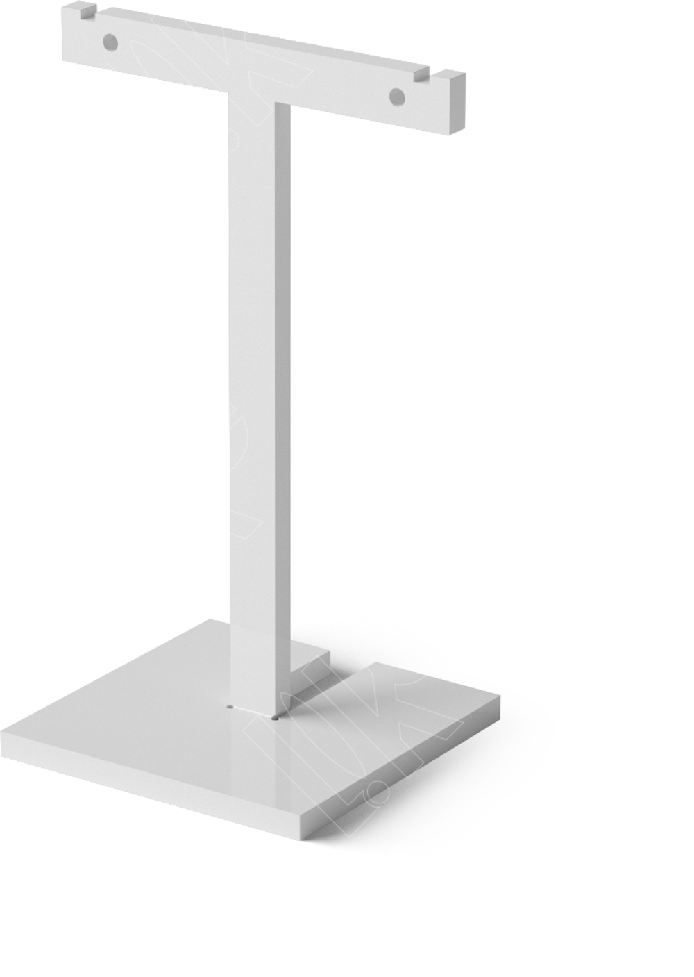 Подставка для серег/Т-образная/2 прорези/2 отверстия/Н-80 мм.