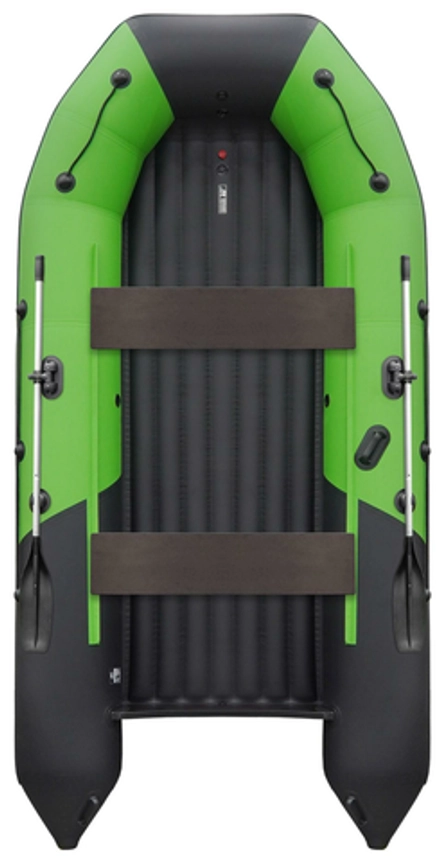 Лодка Таймень NX 3600 НДНД PRO MAX, 3600*1880*465 мм., цвет зеленый - черный