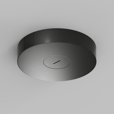 TR5511-BK Накладное основание с возможностью размещения блока питания и подачи питания треку-ремню Belty, серия Base, D260*H50мм, IP20, черный, алюминий