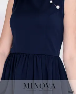 Платье 8584-темно-синий Minova
