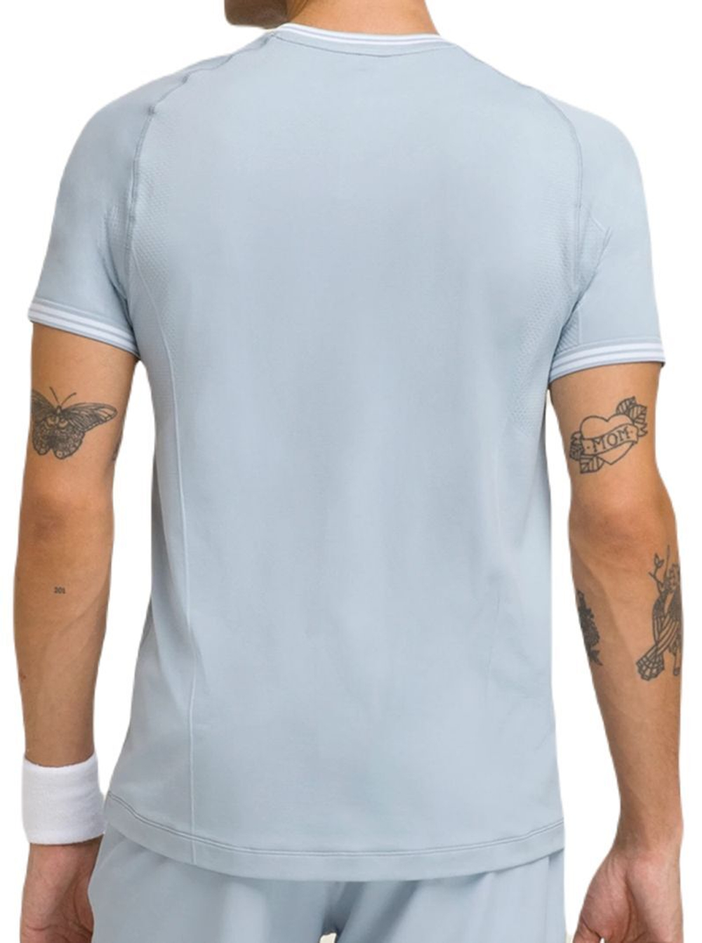 Мужская теннисная футболка Wilson Court Performance Crew T-Shirt - небесный