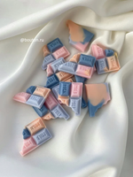 Сургуч шоколад розово-голубой