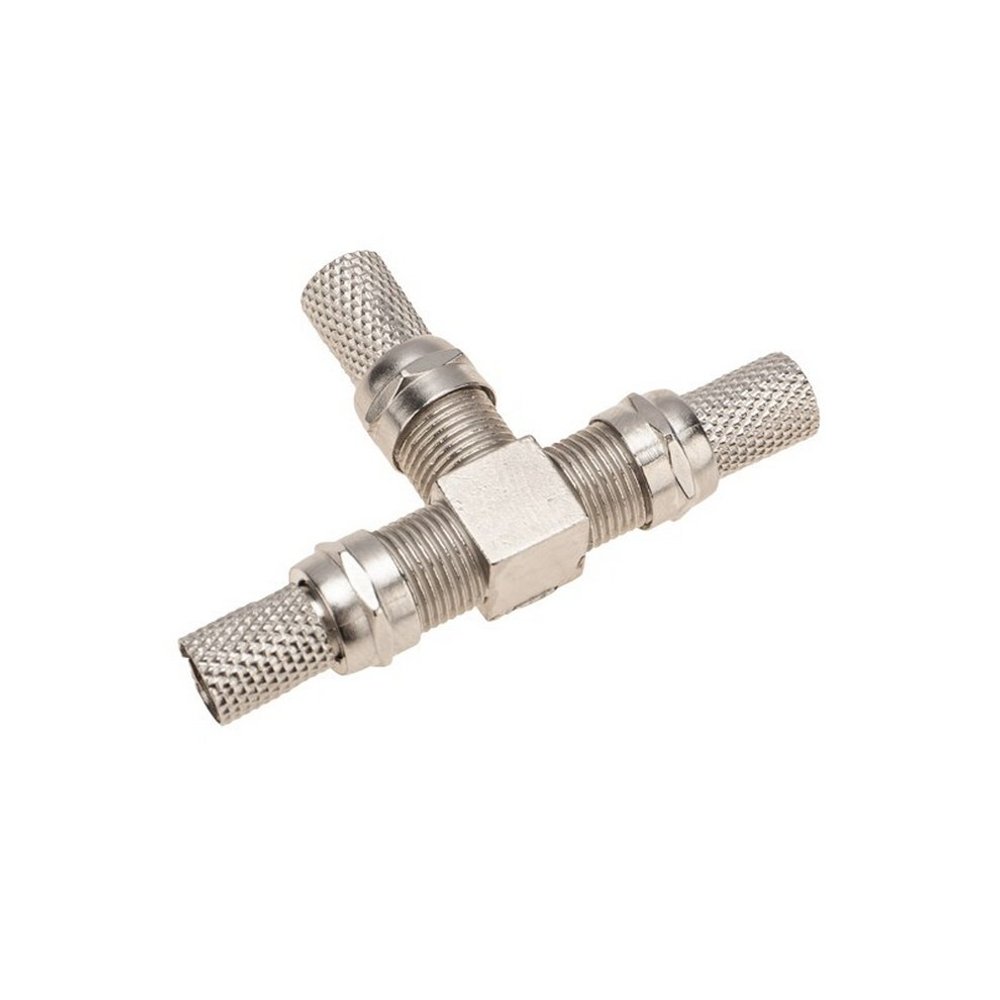 Соединитель TV X3 гнезда (F-тройник + 3 Fразъема)