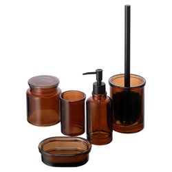 Банка для хранения Amber, темно-янтарная