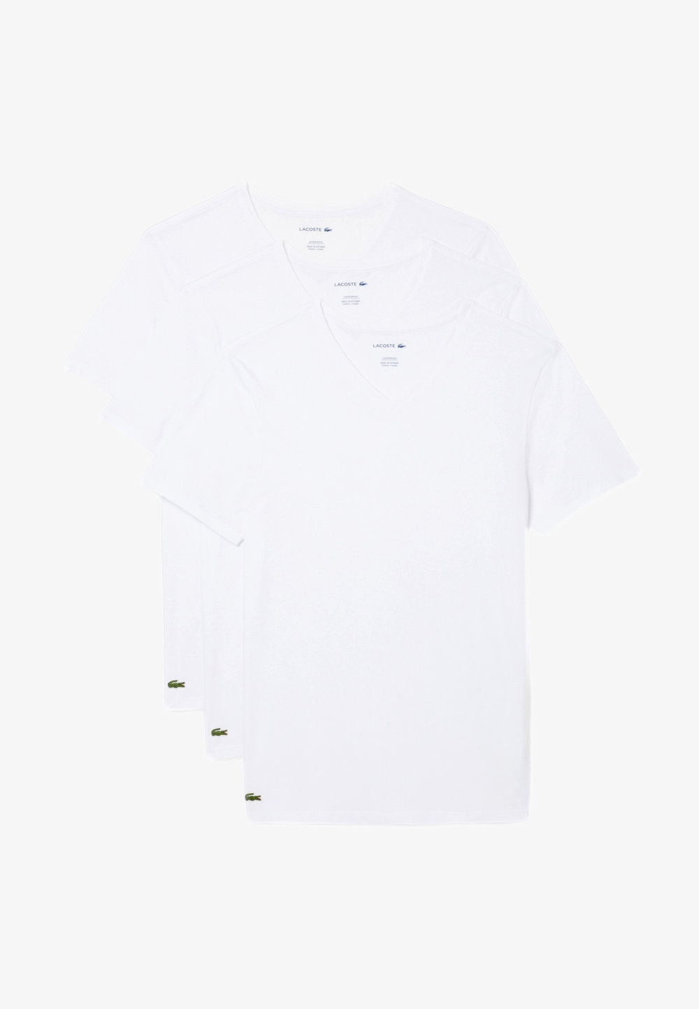 Lacoste 3 PACK - Базовая футболка - Белый