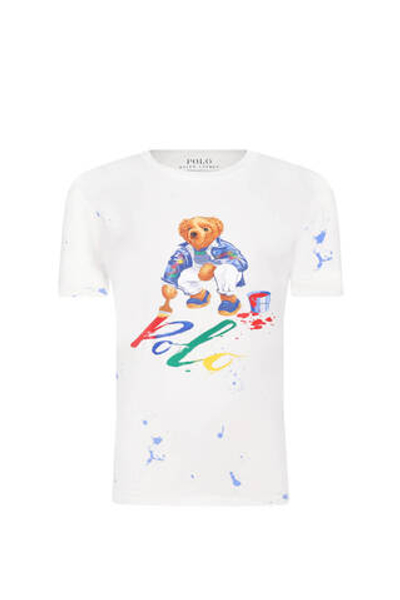 Футболка BEAR SS CN-KNIT POLO RALPH LAUREN - белый(925604)