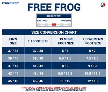 Ласты Cressi Free Frog черно-красные