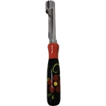 Нож для удаления сердцевины яблока с деревянной ручкой художественная роспись