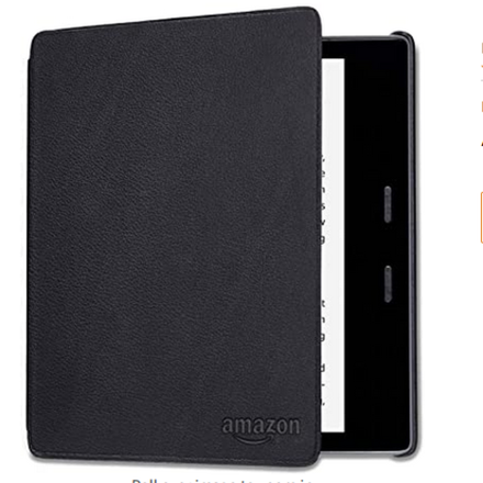 Обложка от Амазон  Leather Кожа Black для Kindle Oasis