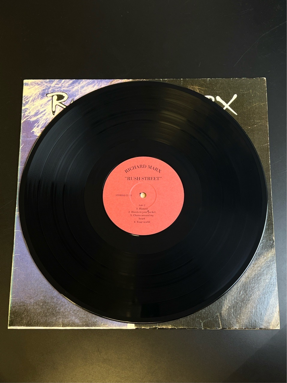 LP Richard Marx - Rush street. Виниловая пластинка 12 дюймов