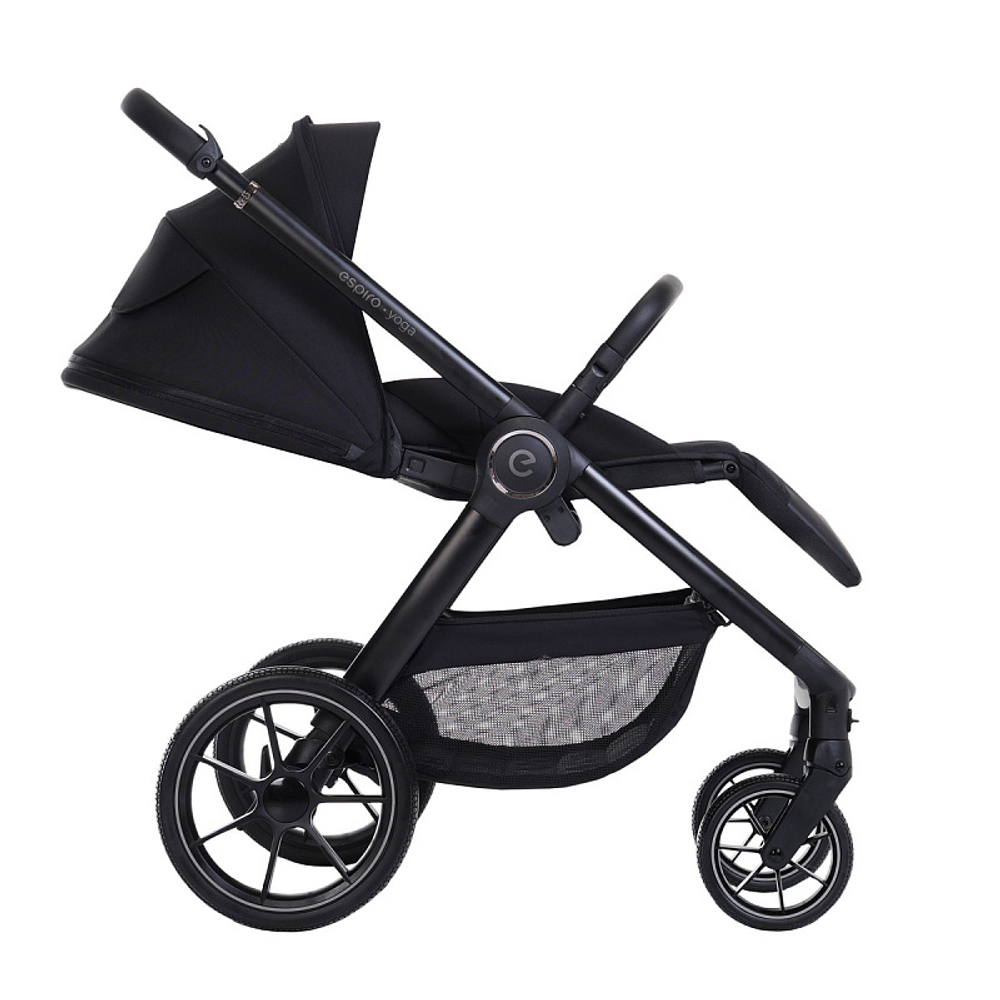 Детская коляска 3 в 1 Espiro Yoga 2025 и автокресло Pi Black 111 calm evening voice of nature/Чёрный (Black 110)