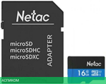 Карта памяти Netac P500 Standard 16GB с адаптером (NT02P500STN-016G-R)