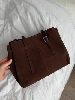 Сумка из натуральной замши