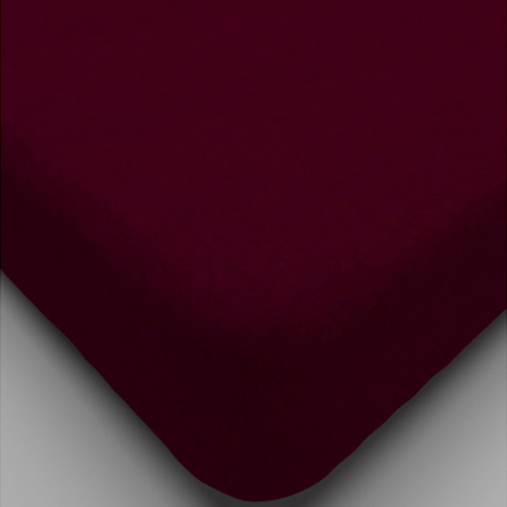 Простыня трик. на резинке 180*200*20 Марсала ТГ