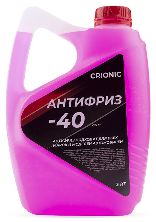 Антифриз Crionic G12++, красный, 3 кг