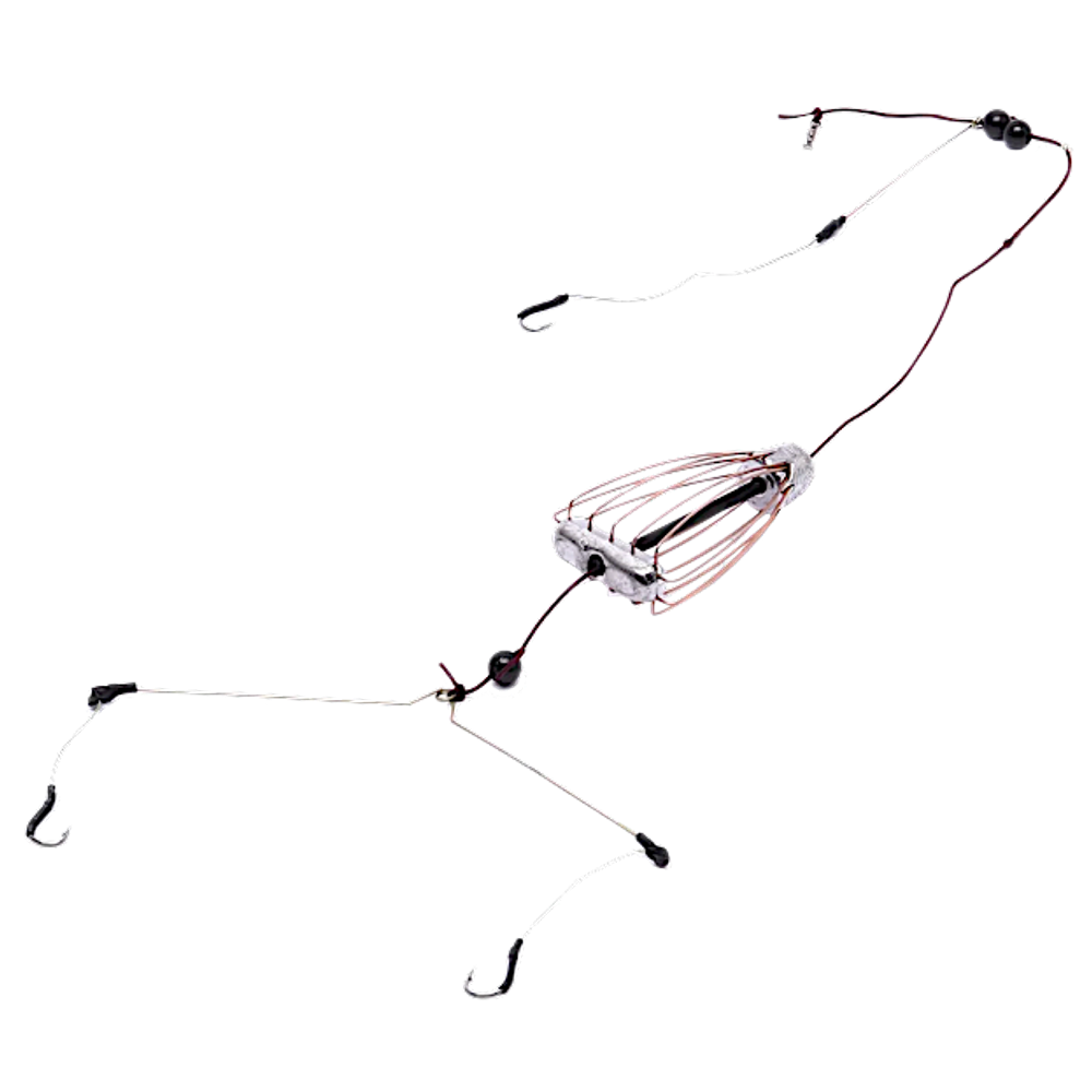 Монтаж Донный оснащенный GC Кормушка Атом + Коромысло и боковой отвод 3кр №6 -