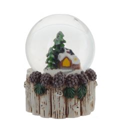 GAEM Фигурка декор в стекл шаре "Домик", D 4.5 см, L4,5 W4,5 H6 см, 3в.