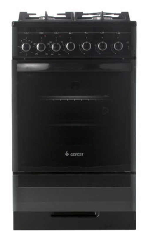 Плита газовая GEFEST ПГЭ 5502-02 0044 (черн с раств рис)