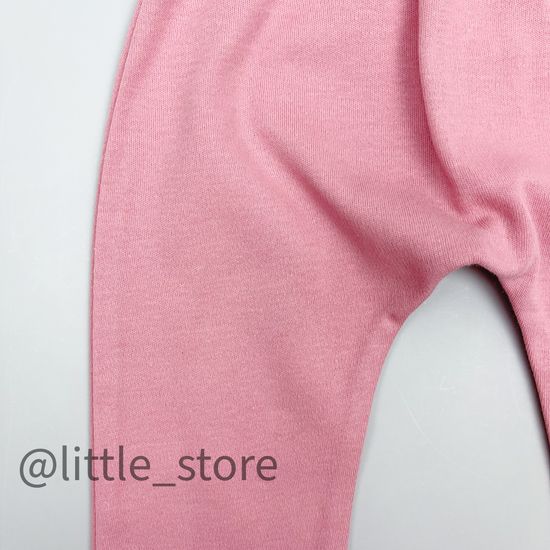 Штанишки хлопковые "Кошечки и цветочки" розовый зефир