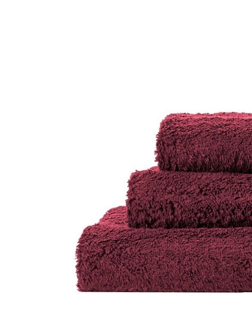 Полотенце Abyss & Habidecor Super Pile 520 бордовое фото