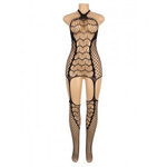 Бодисетка "Паутинка" с имитацией чулок (крупная сетка, XS-M)