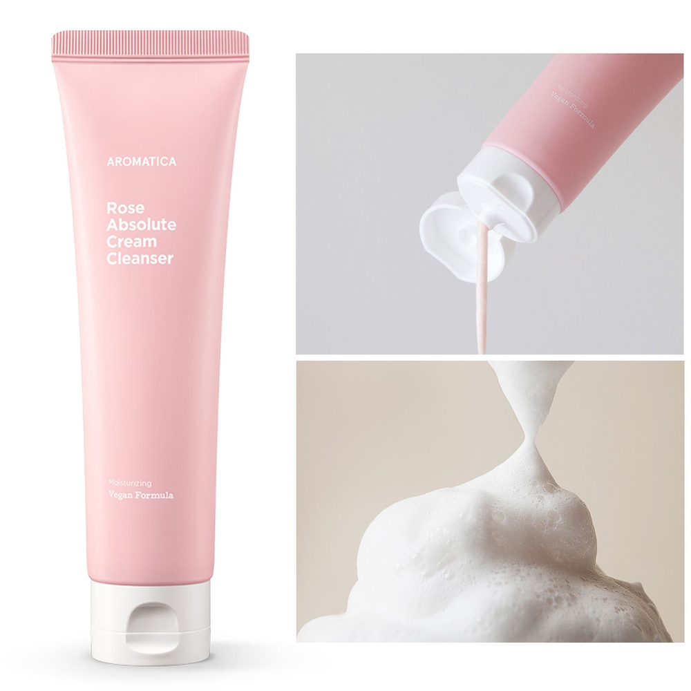 Aromatica Reviving Rose Infusion Cream Cleanser кремовая пенка с экстрактом розы