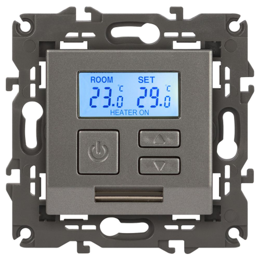 Терморегулятор ЭРА Elegance 14-4111-16 универс.230В-Imax16А, титан