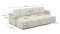 3-местный диван-кровать Marela бежевый шенилл с кушеткой слева, 276 см